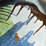 Large ceramic deep dish signed Ceramp