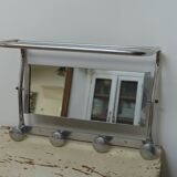 Mirror wall coat rack