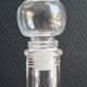 Carafe glass bottle moulded grape bunch vintage | Ball stopper