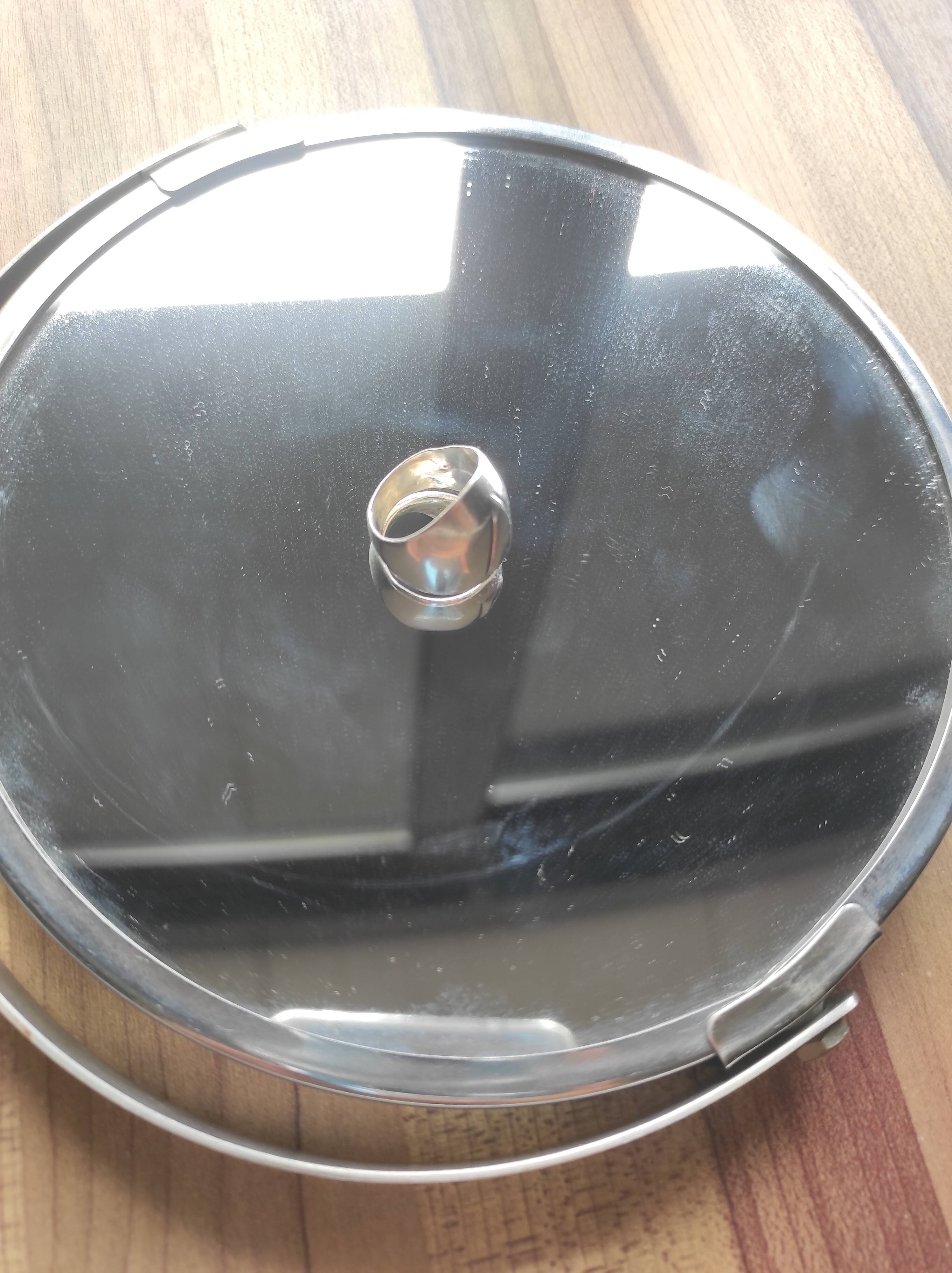 Chrome bathroom mirror, magnifying and extendable accordion, vintage