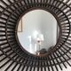 Vintage mirror 1960 orTF rattan sun - 80 x 67 cm