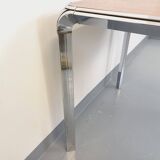 Pierre Paulin vintage square dining table in rosewood and metal