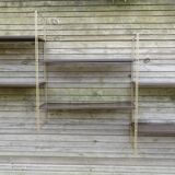 Modular metal string wall shelf