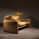 Leather Seating Group ‚Maralunga‘ by Vico Magistretti for Cassina