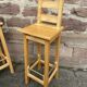 3 scandinavian design bar stools vintage pine