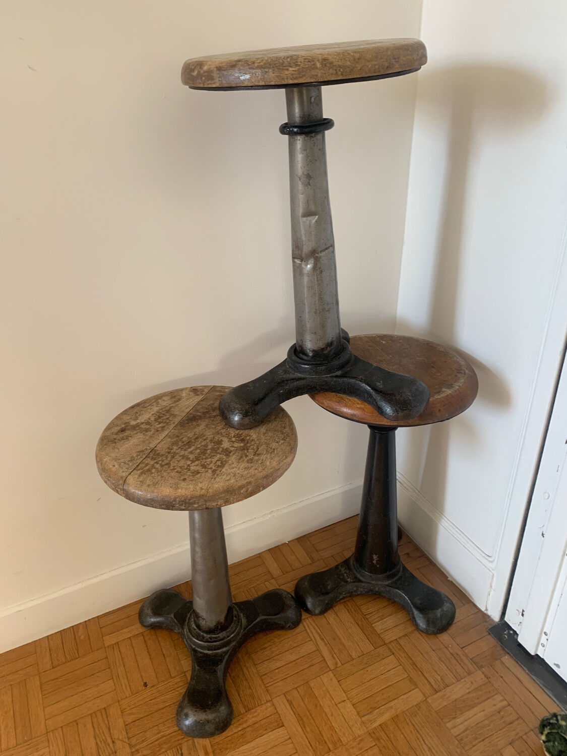 Singer stool - industrial - 1930s