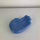 Blue ceramic hand dish, vintage