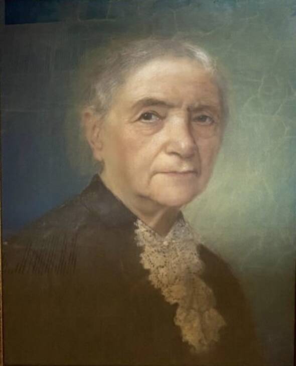 Portrait pastel encadré