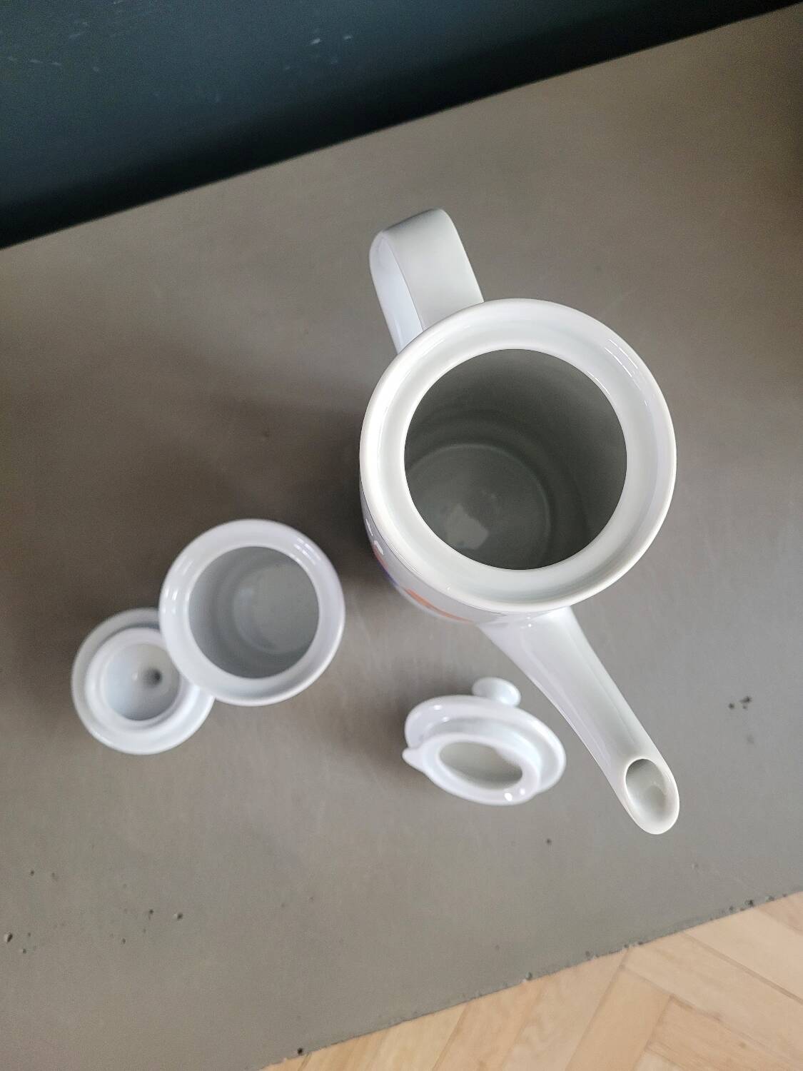 Vintage Colditz porcelain teapot and sugar bowl set, Germany