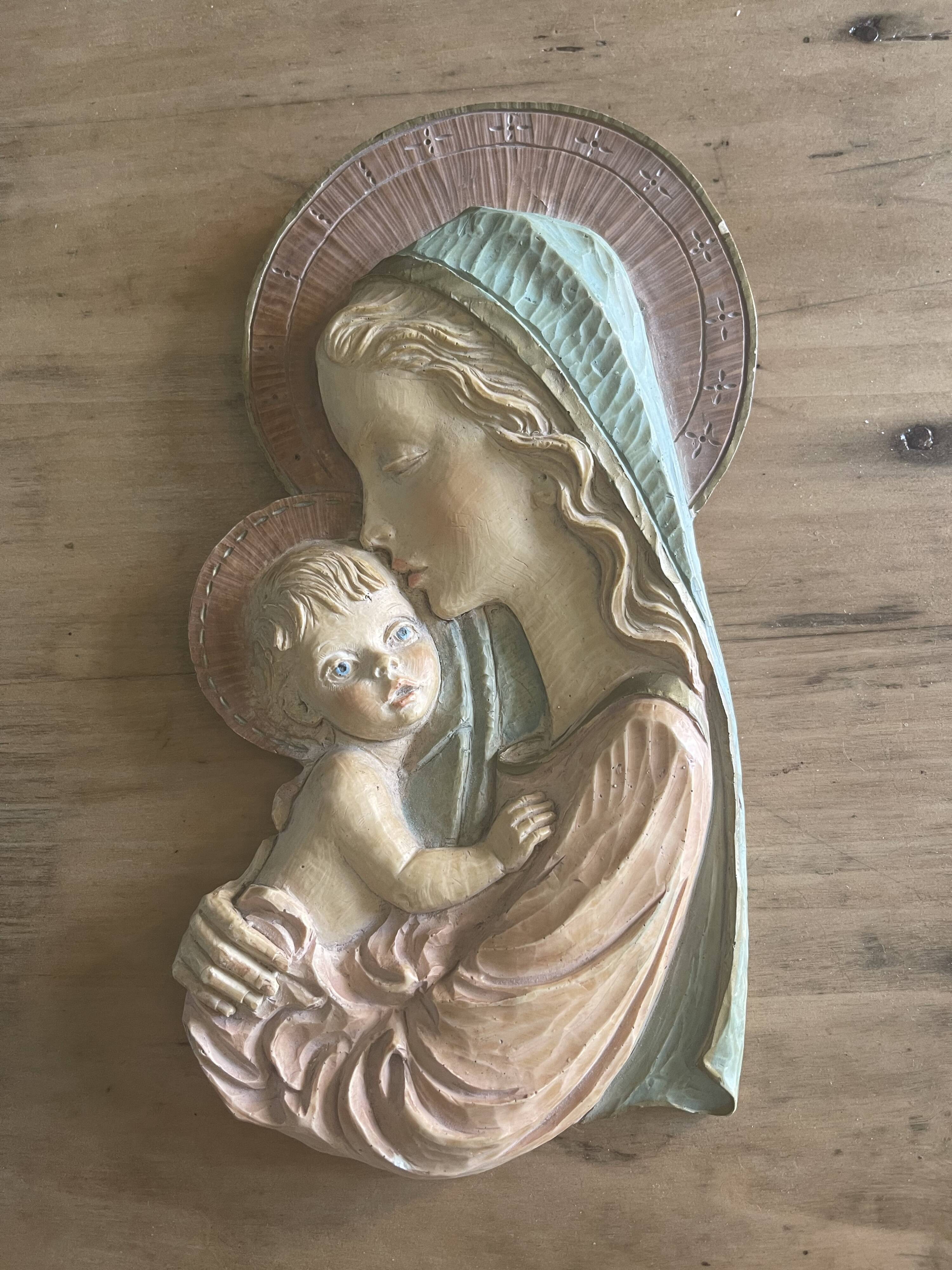 Wall plaque: Mother and Child