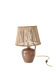 Handcrafted table lamp "Alsatian Heritage" – Salt-glazed stoneware and graphic light