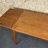 60s 70s Teak Dining Table Danish Grete Jalk for Glostrup Design