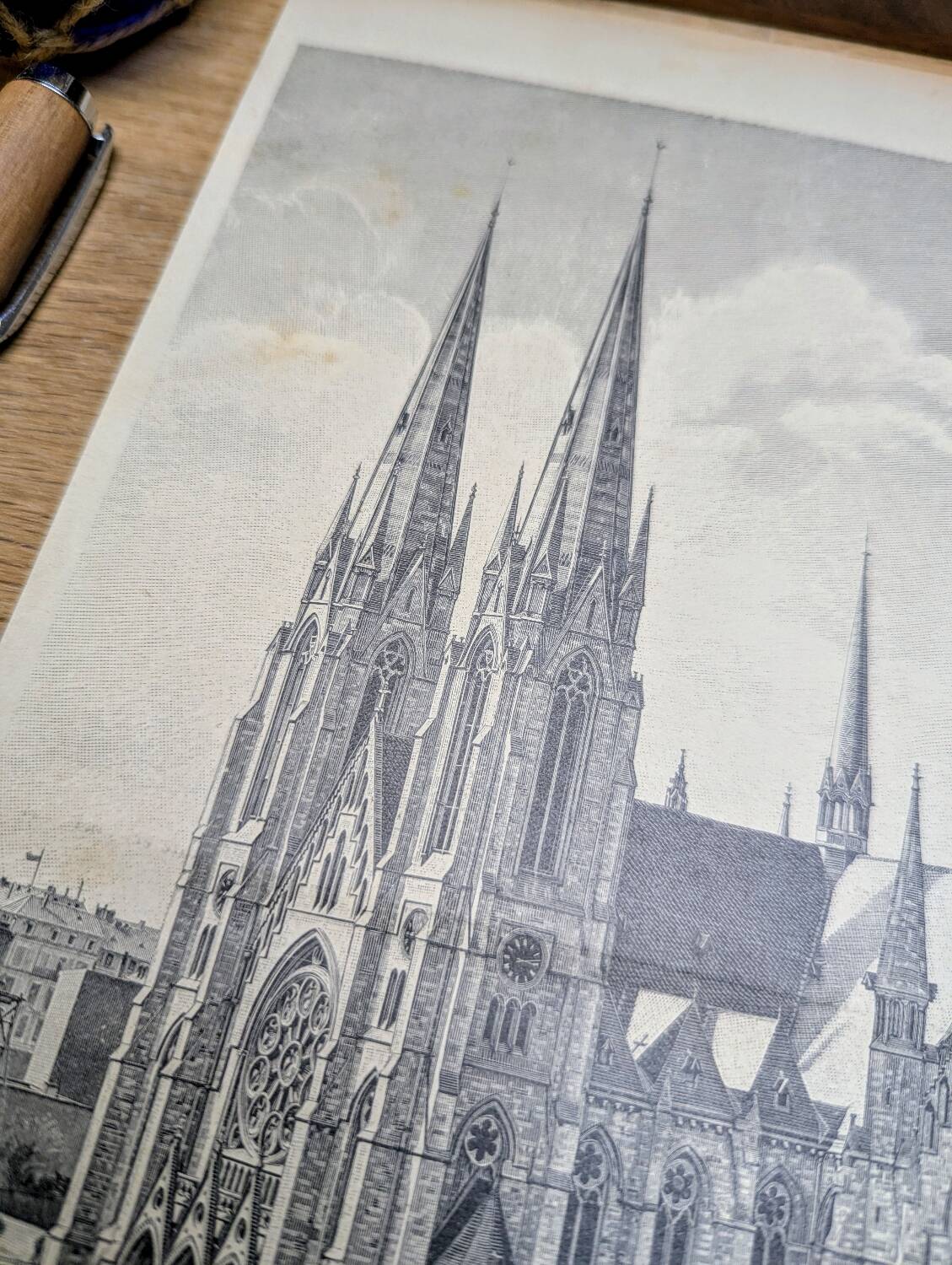 Saint Paul’s Church in Strasbourg, printed in 1897.