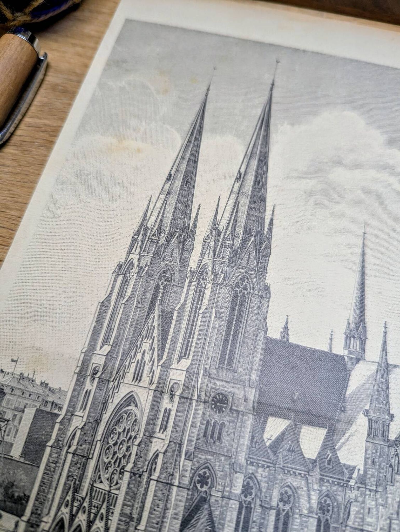 Saint Paul’s Church in Strasbourg, printed in 1897.