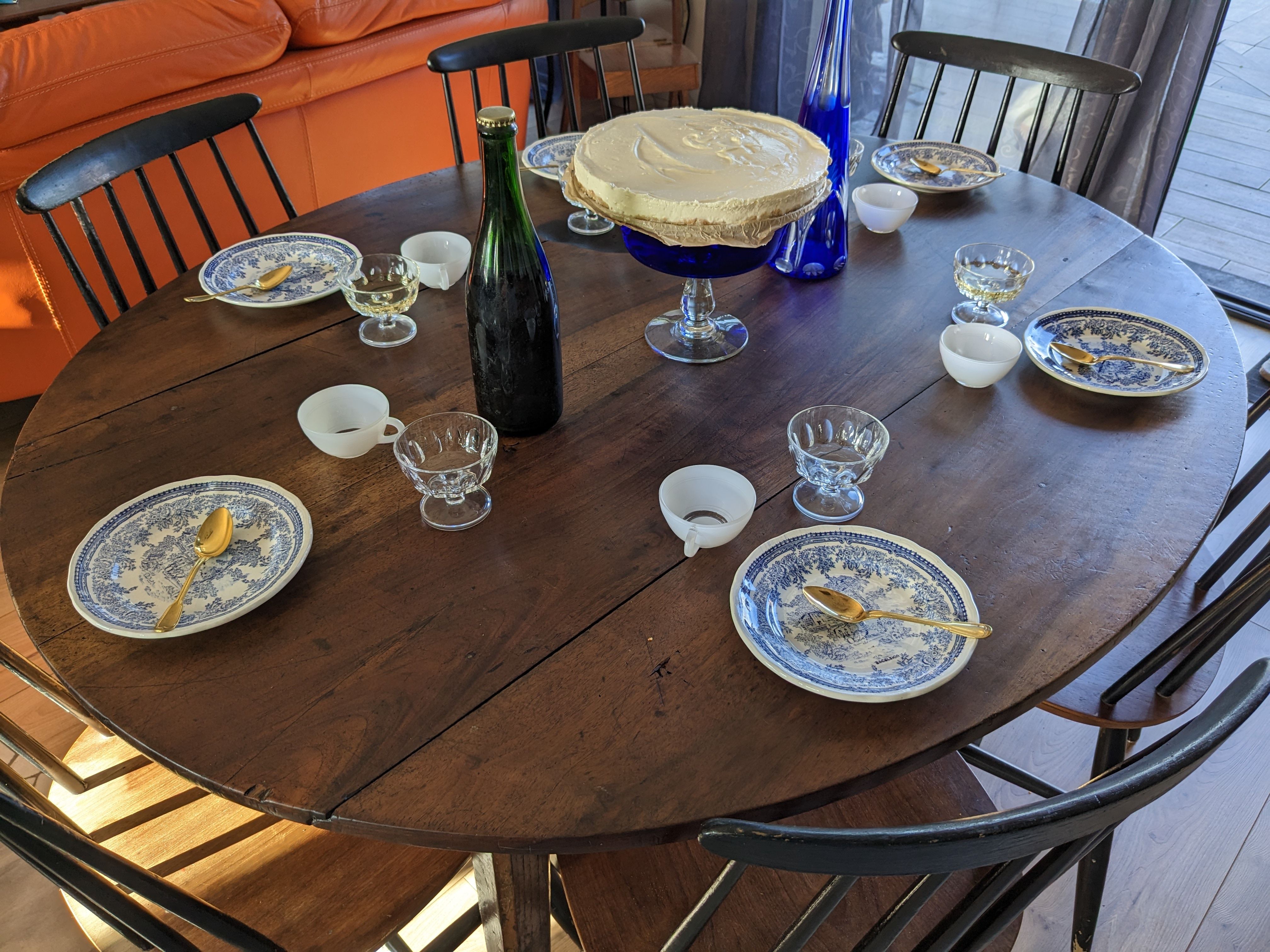 Set of 6 plates of Luneville K and G model Excelsior