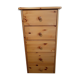 Commode colonne en pin 5 tiroirs