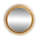 Miroir soleil vintage doré en métal – style années 60/70