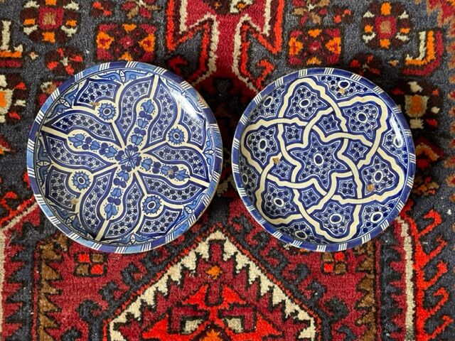 Duo of Berber ceramic cuts