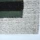 Tapis Kilim vintage vert et noir, 86x86 cm