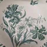 Old large salad bowl Moulin Des Loups & Hamage Orchidée