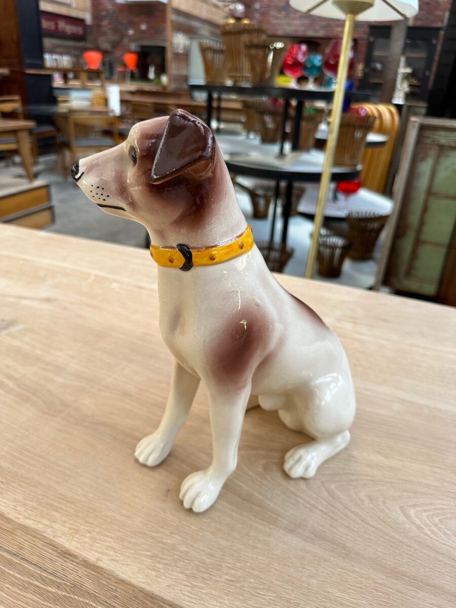 Series of ceramic dogs from Desvres