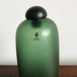Venini Murano Italian glass bottle "Velati" serie 1981