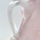Postmodern pink scavo glass vase