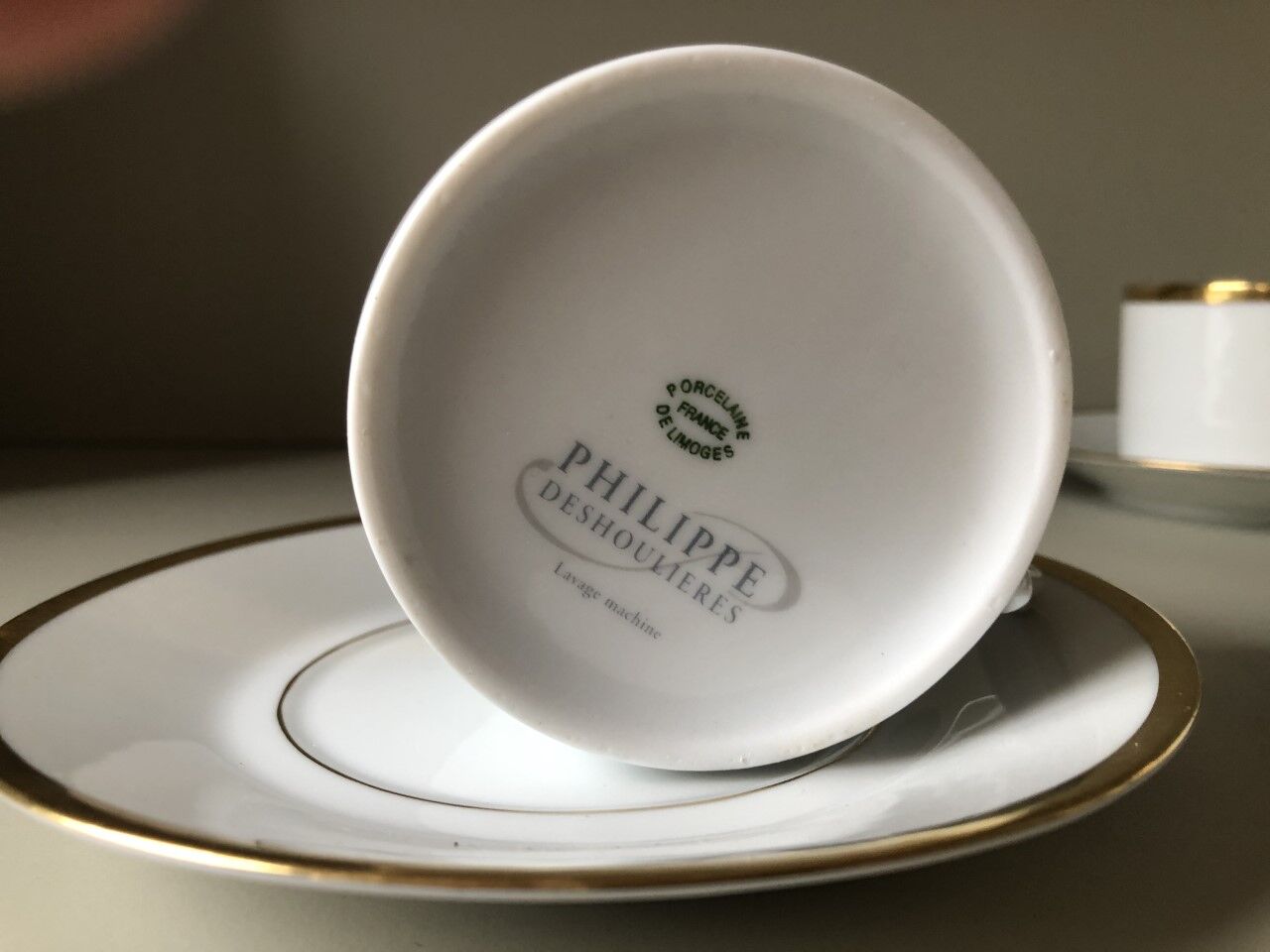 6 tasses à thé Philippe Deshoulières