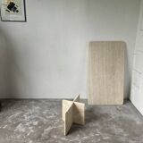 Travertine coffee table, Italy, 1980s