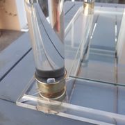 Table basse plexiglas verre vintage design années 70