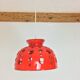 Ceramic hanging space age 70s, orange by Paul Badié