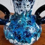 Vase bleu vallauris
