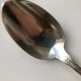 6 small silver metal spoons