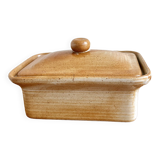 Vintage stoneware terrine butter dish
