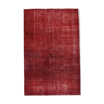 Overdye Red Carpet Rug 268x173Cm