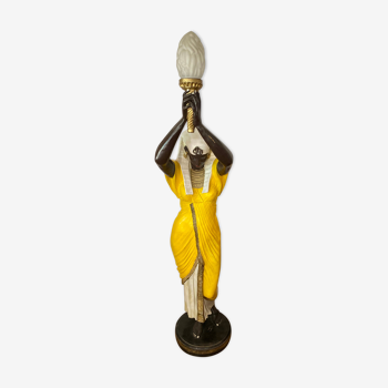 Lampe torchère statue égyptienne