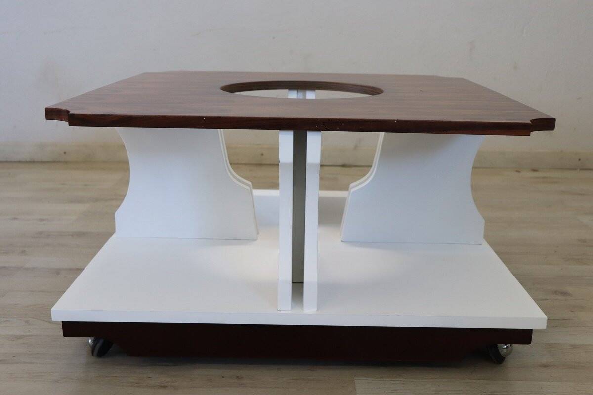 Vintage square coffee table, 1970s