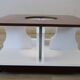 Vintage square coffee table, 1970s