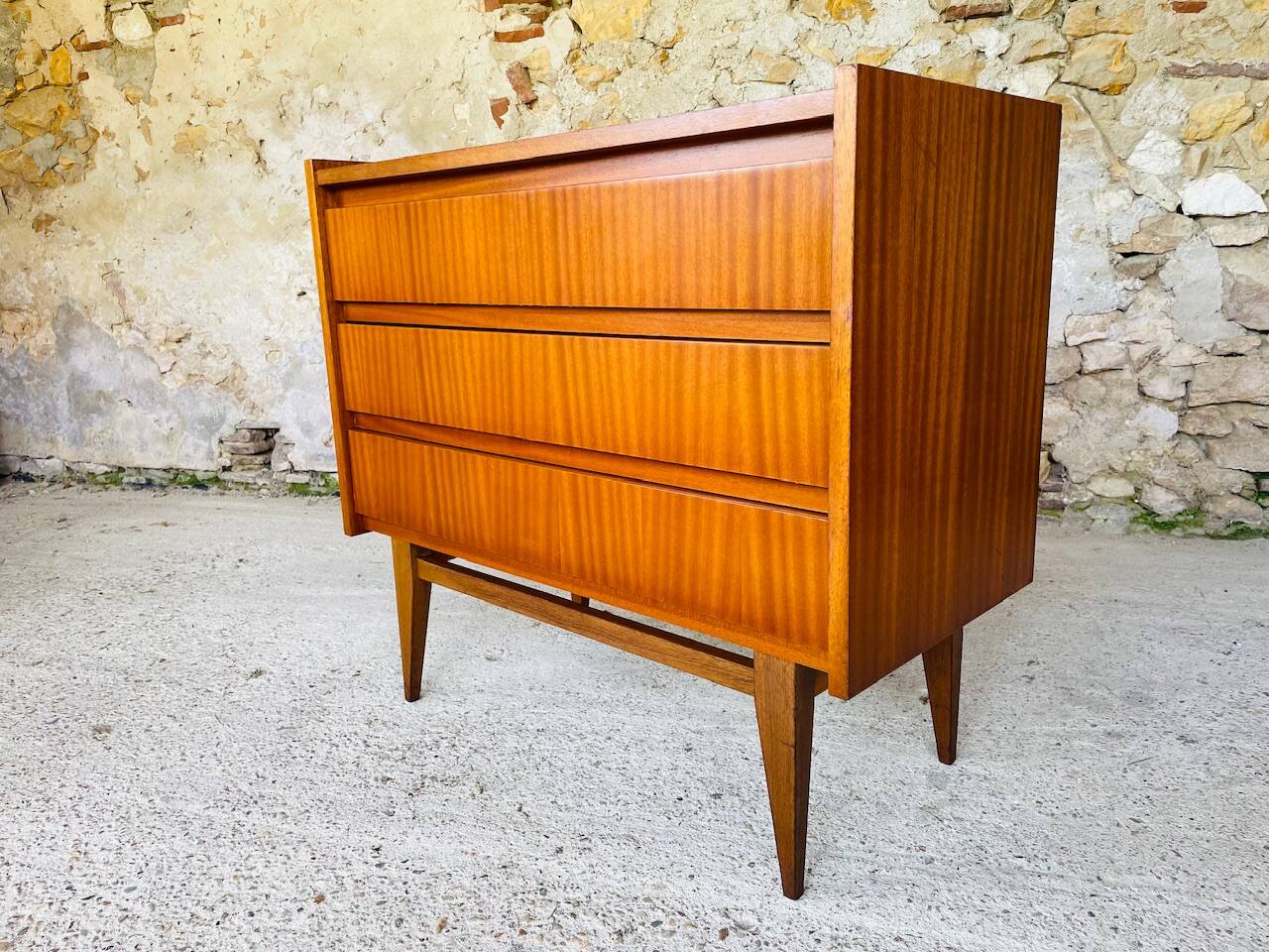 Scandinavian style teak chest of drawers, cira 60's
