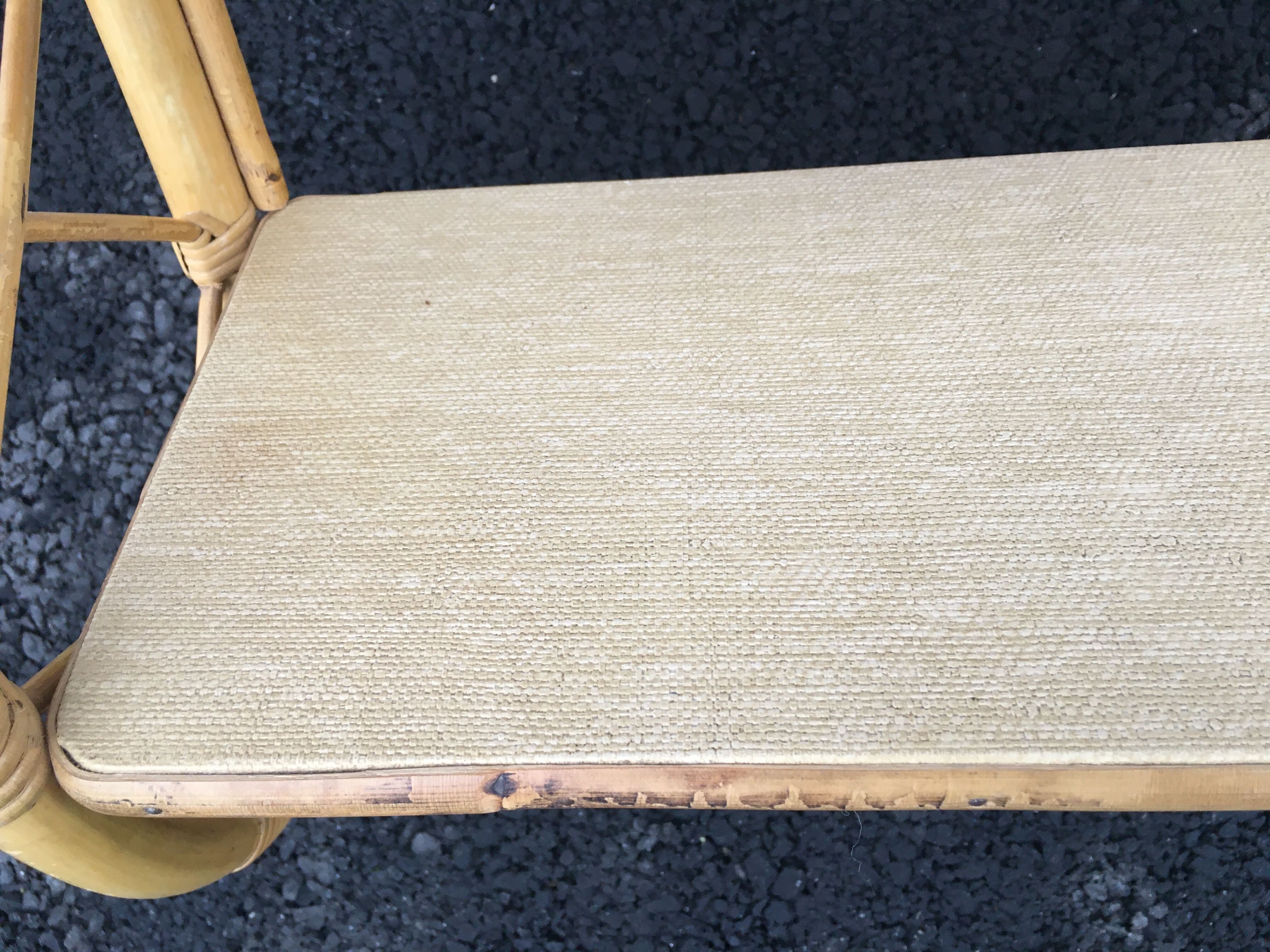 60'S rattan wall shelf