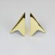 Pair Carl Auböck Minimalist Rocket Brass Bookends #3846, Vienna, Austria