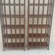 Pair of rattan shelves