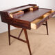 Danish rosewood desk, model 56 by Arne Wahl Iversen for Vinde Mobelfabrik 1960.