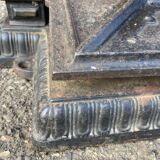 Old printing press in very old cast iron