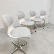 Chaises de bureau de salle à manger vintage space age