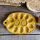 Vintage salt and pepper egg dish