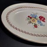 Sarreguemines oval dish early 20th century