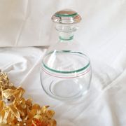 Carafe flacon  rond en verre