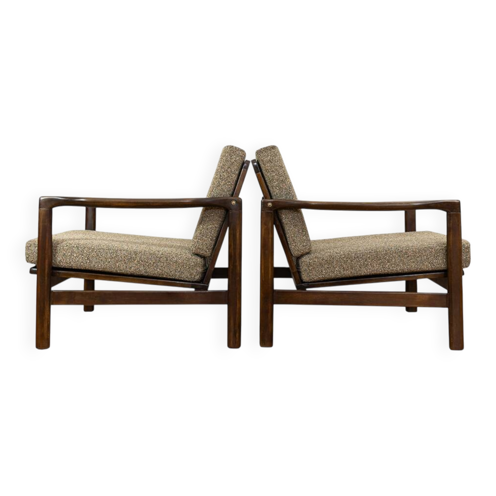 Fauteuils Mid-Century par Zenon Bączyk, années 1960, ensemble de 2
