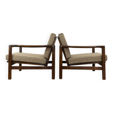 Mid Century Armchairs By Zenon Bączyk, 1960's, Set Of 2